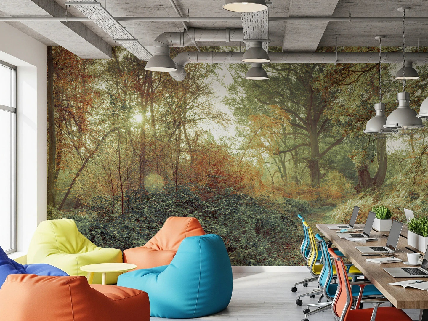 Forest Glow Wall Mural