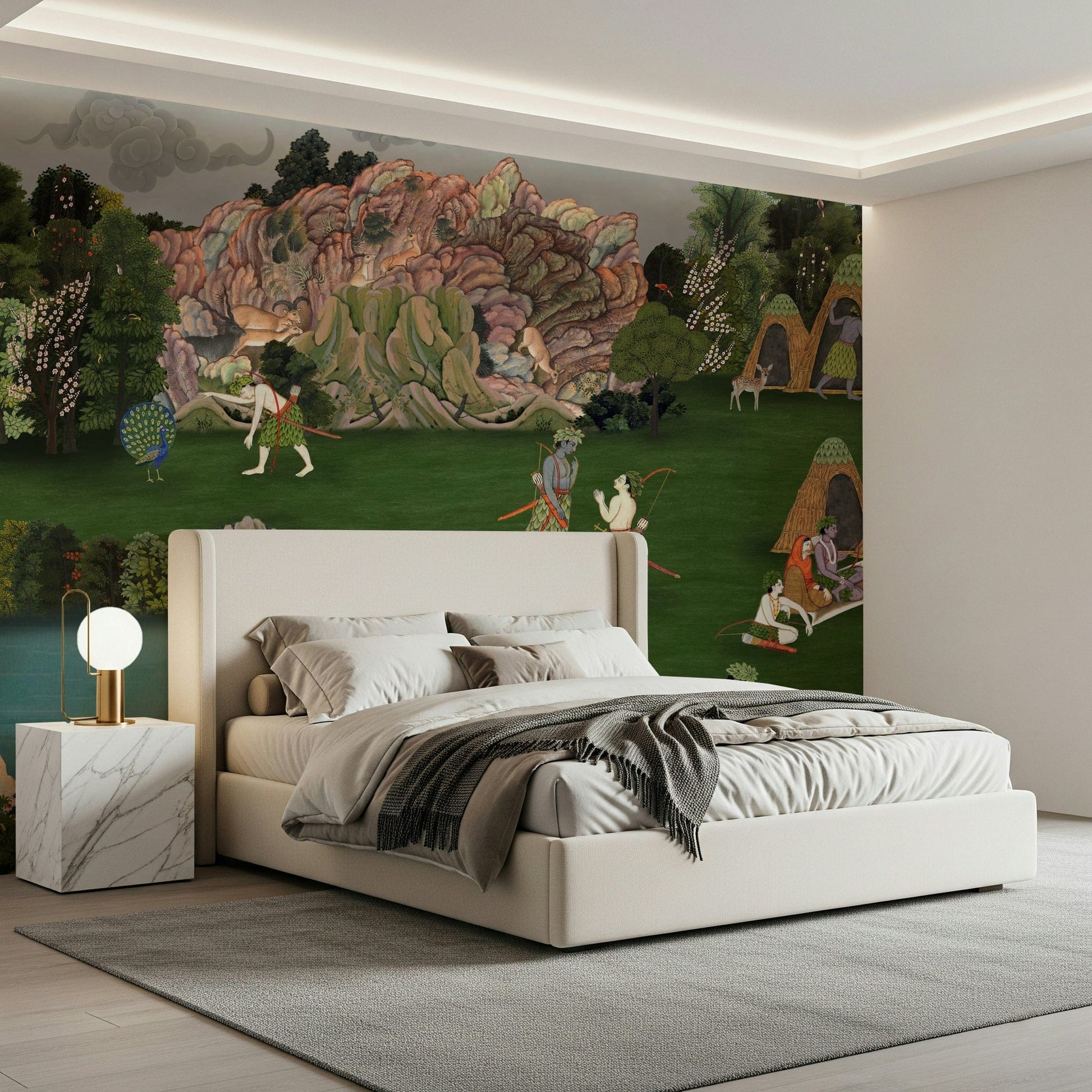 Forest Wallpaper depicting an old forest landscape
