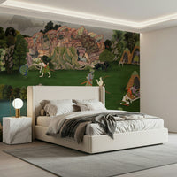 Forest Wallpaper depicting an old forest landscape