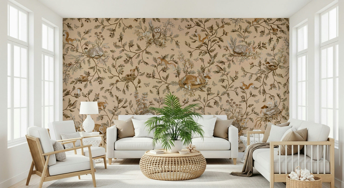 Forest Slumber Wallpaper Wall Mural