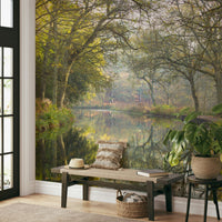 The design has a very polished and peaceful effect on the space.


