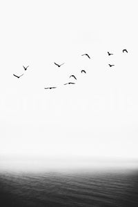 Suitable for an inspirational, modern, or reflective interior.
