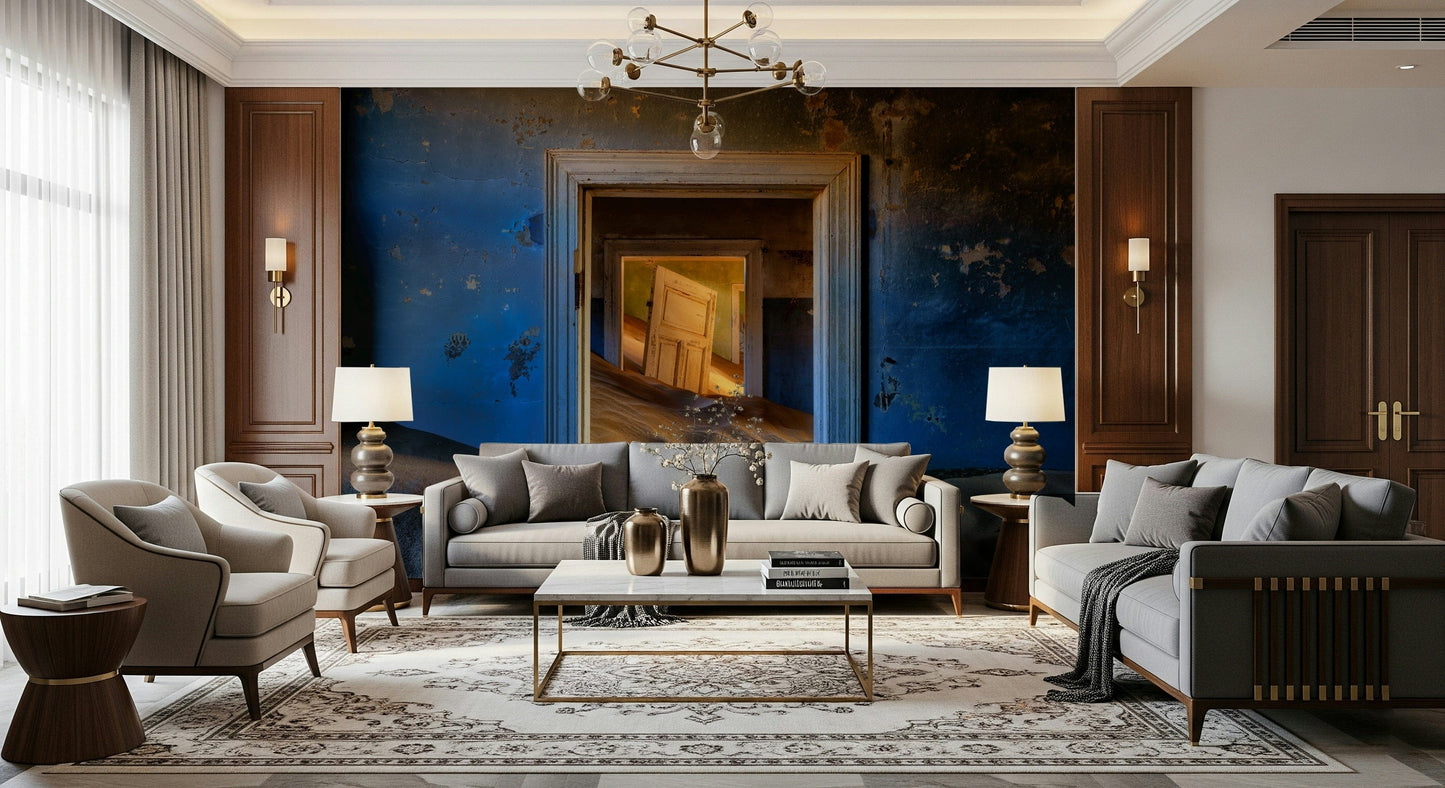 Forgotten Rooms Wallpaper — abandoned interiors with moody, atmospheric textures.