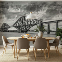 Heavy metal girder texture emphasized in massive Forth Bridge Majesty wall mural