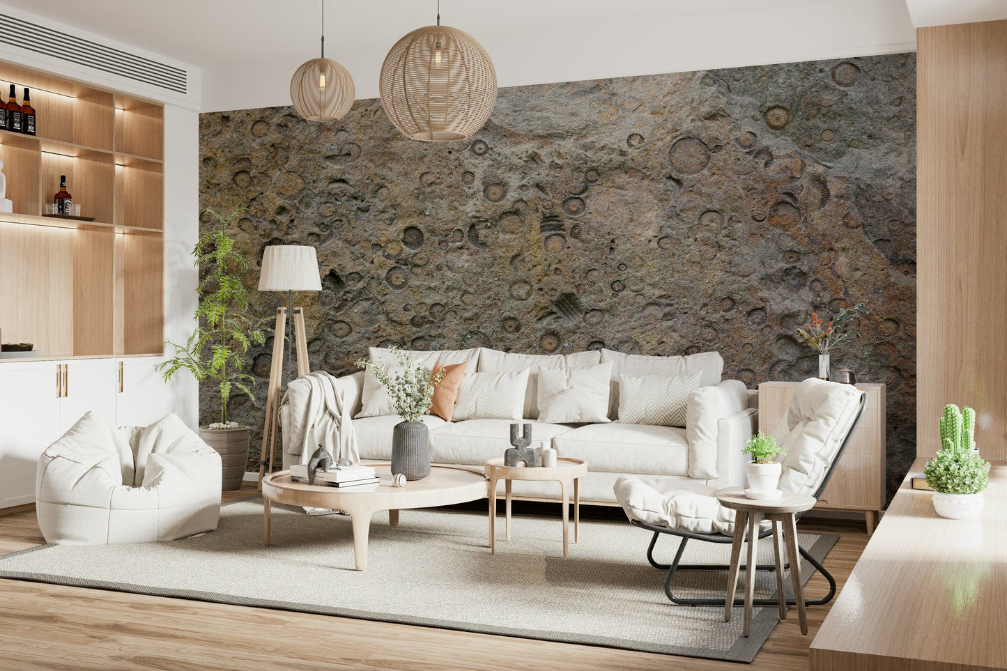 Ancient Fossil Texture Wall Mural -2566608