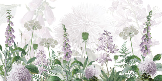 Foxglove Purple color Flowers wallpapers murals