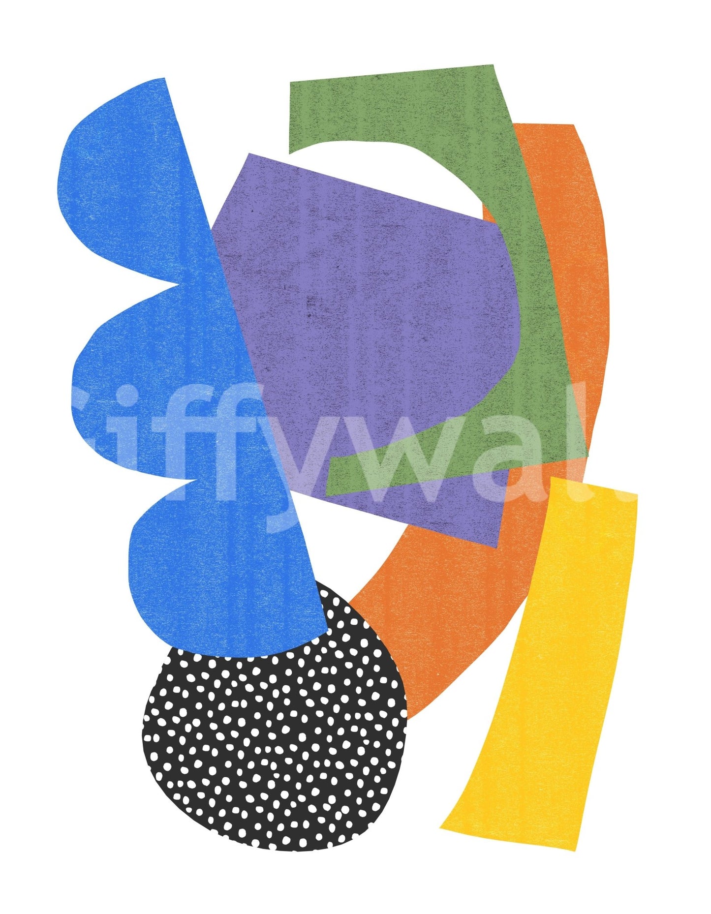 Fragmented Harmony Wall Mural adding contemporary style to your walls

