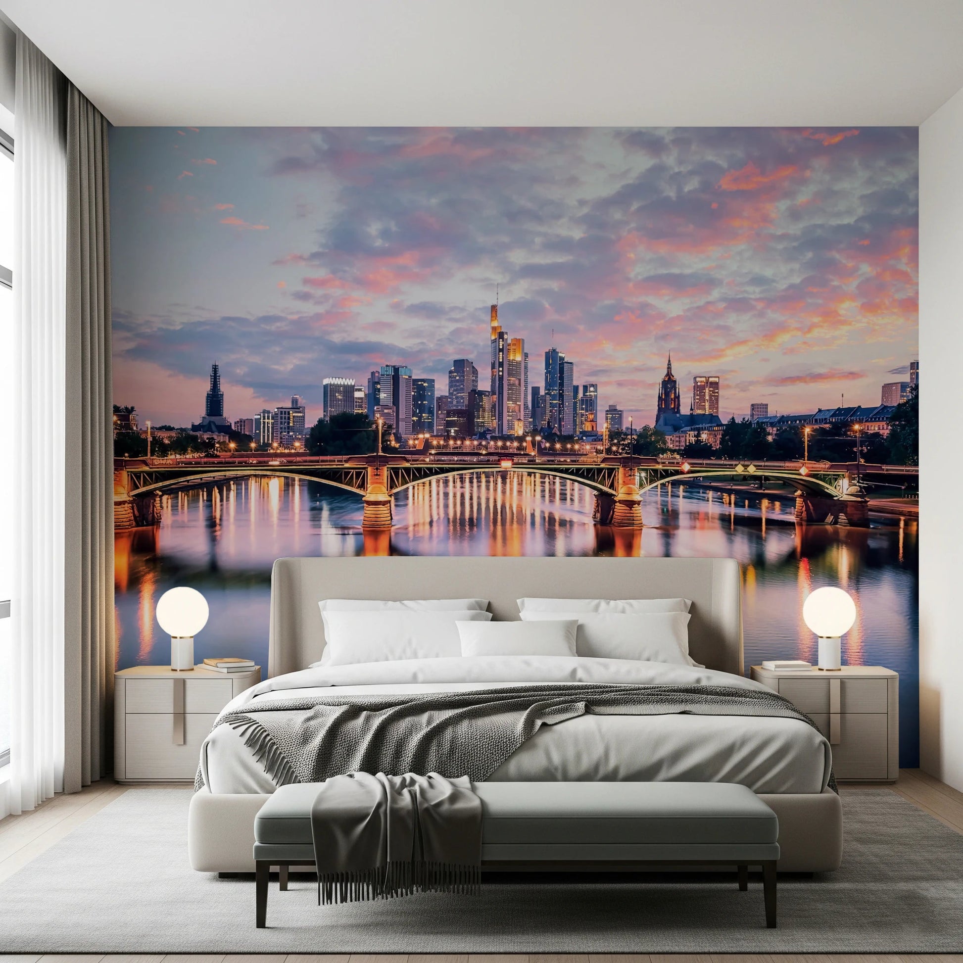 Frankfurt Dawn Wall Mural