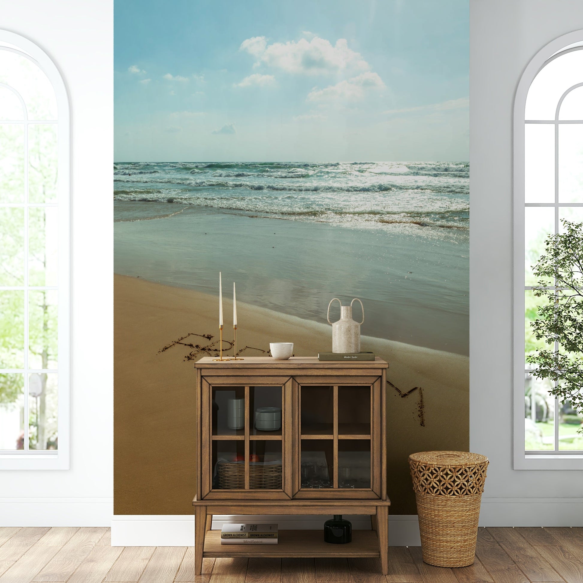 The colors are natural and bright, with soft blues and browns.

