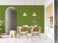 Fresh Green Check Wallpaper⁠