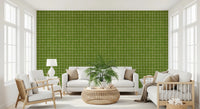 Fresh Green Check Wallpaper⁠