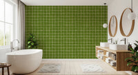 Fresh Green Check Wallpaper⁠