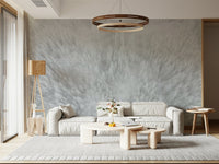 Winter scene mural, dense pine Canopy, beautiful natural wallpaper, cold aesthetic.