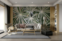 The wallpaper for walls being admired in a home.