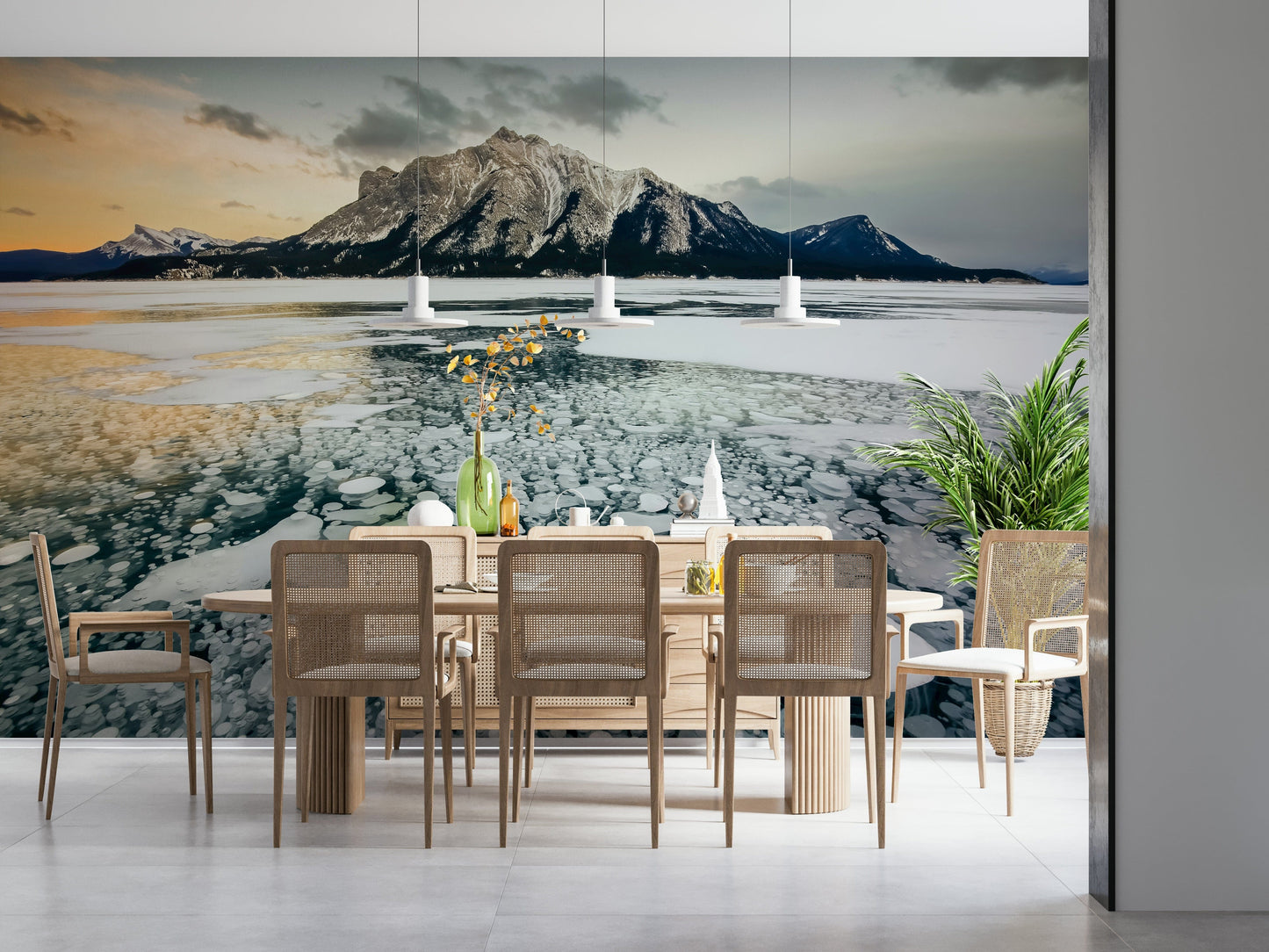 Frozen Bubbles: Mountain Vista Wall Mural -2414949