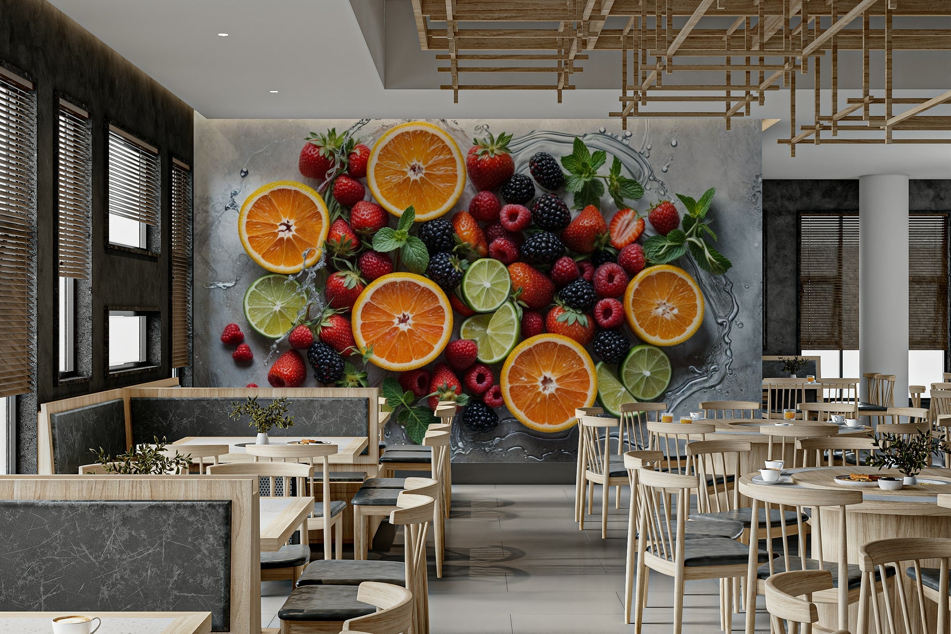 The wall art combines a nature theme with a magical feel.

