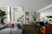 Cute baby pineapple wall mural for nursery decor

