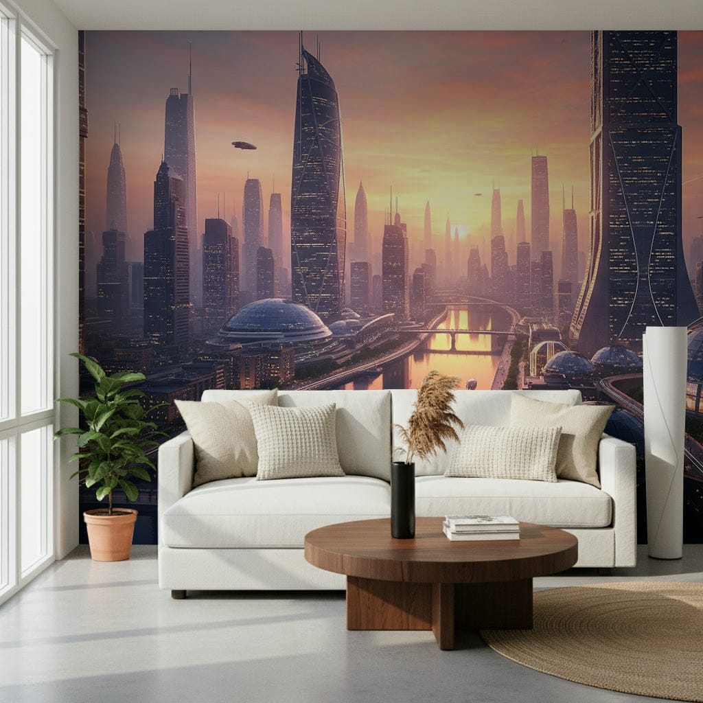 Future Metropolis Wall Mural
