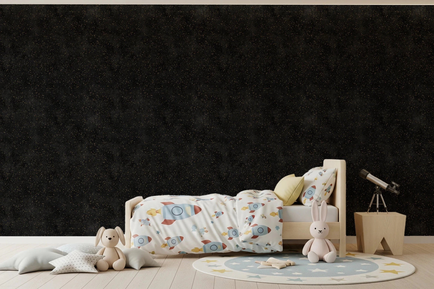 Galactic Star Field - Charcoal Wallpaper⁠