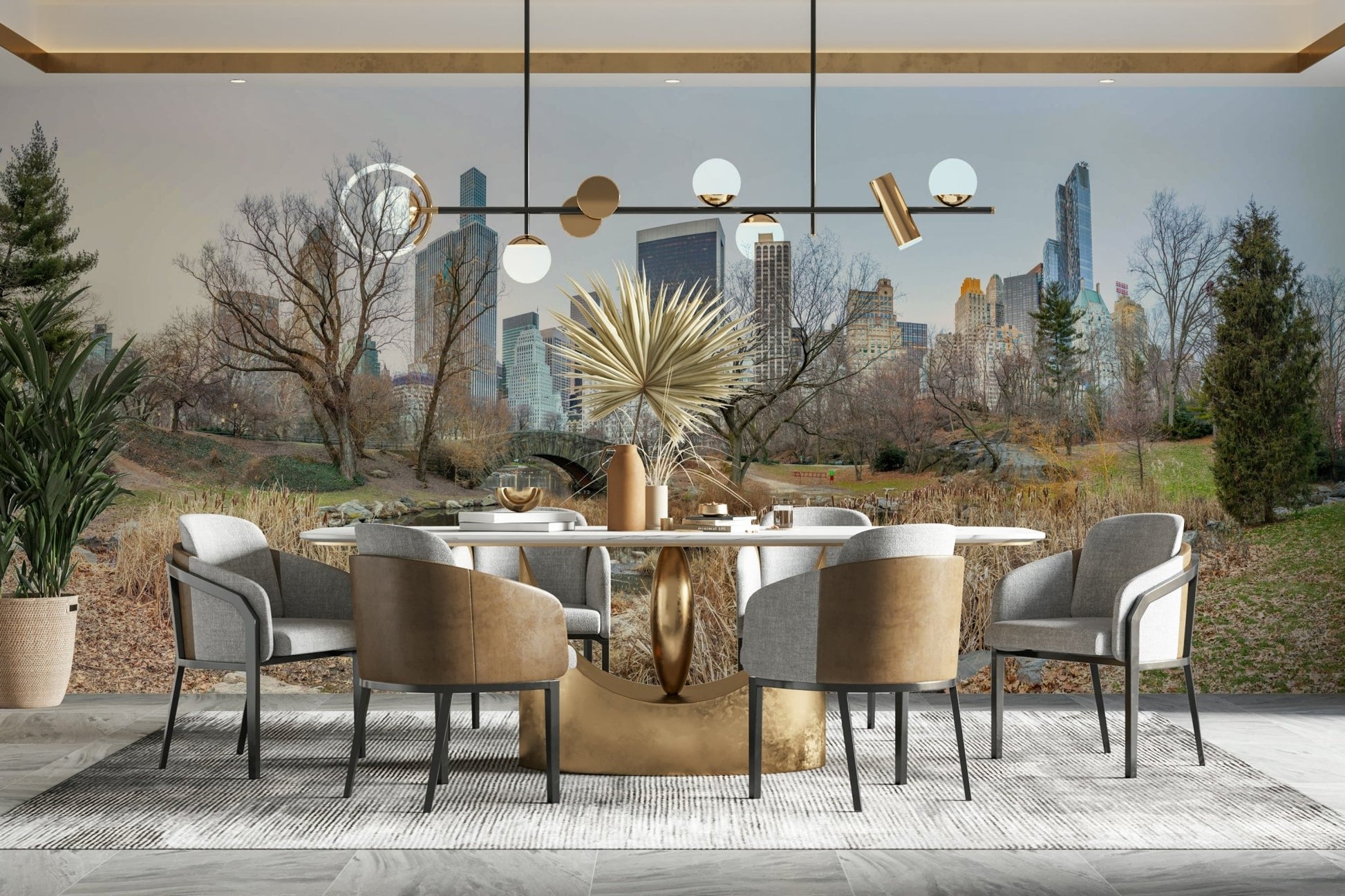 The colors are muted and gentle, with soft browns and greens.

