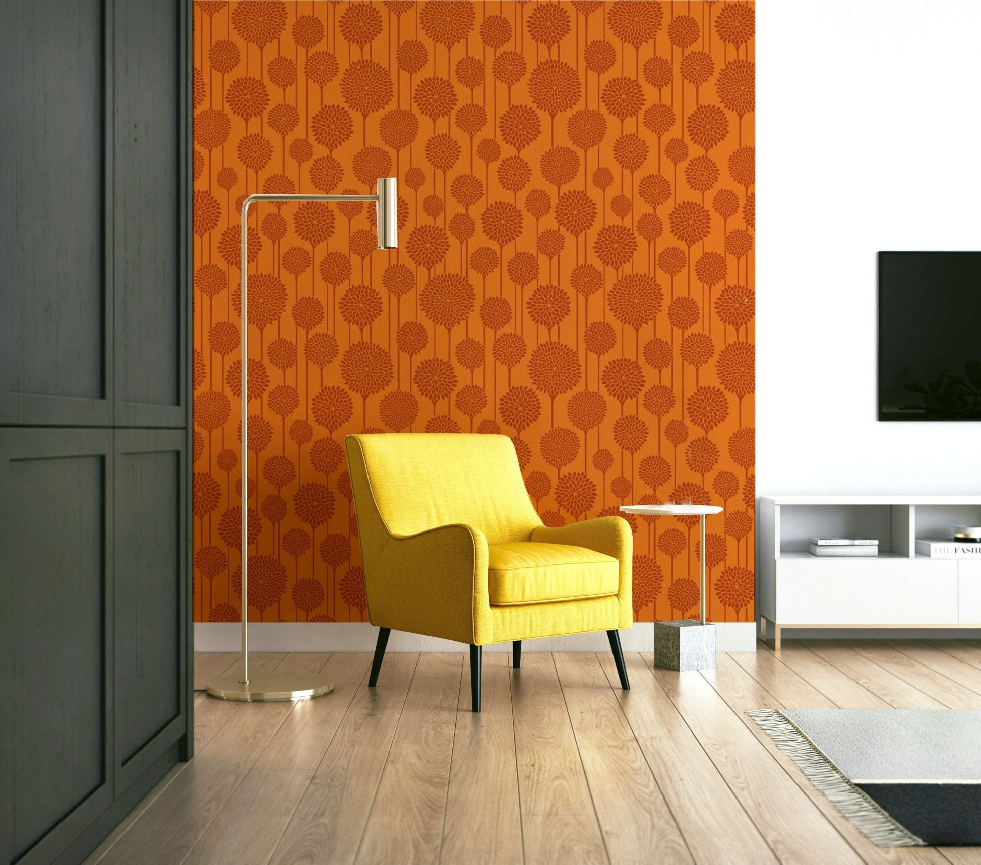 Scandinavian inspired botanical motifs.

