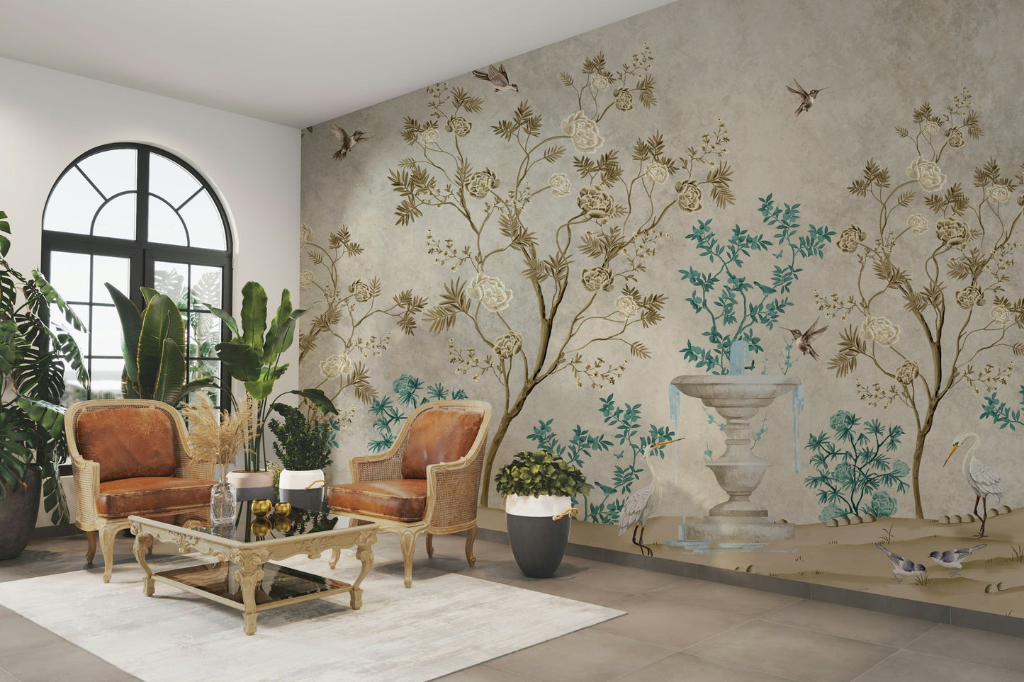 The design feels peaceful and dreamy.

