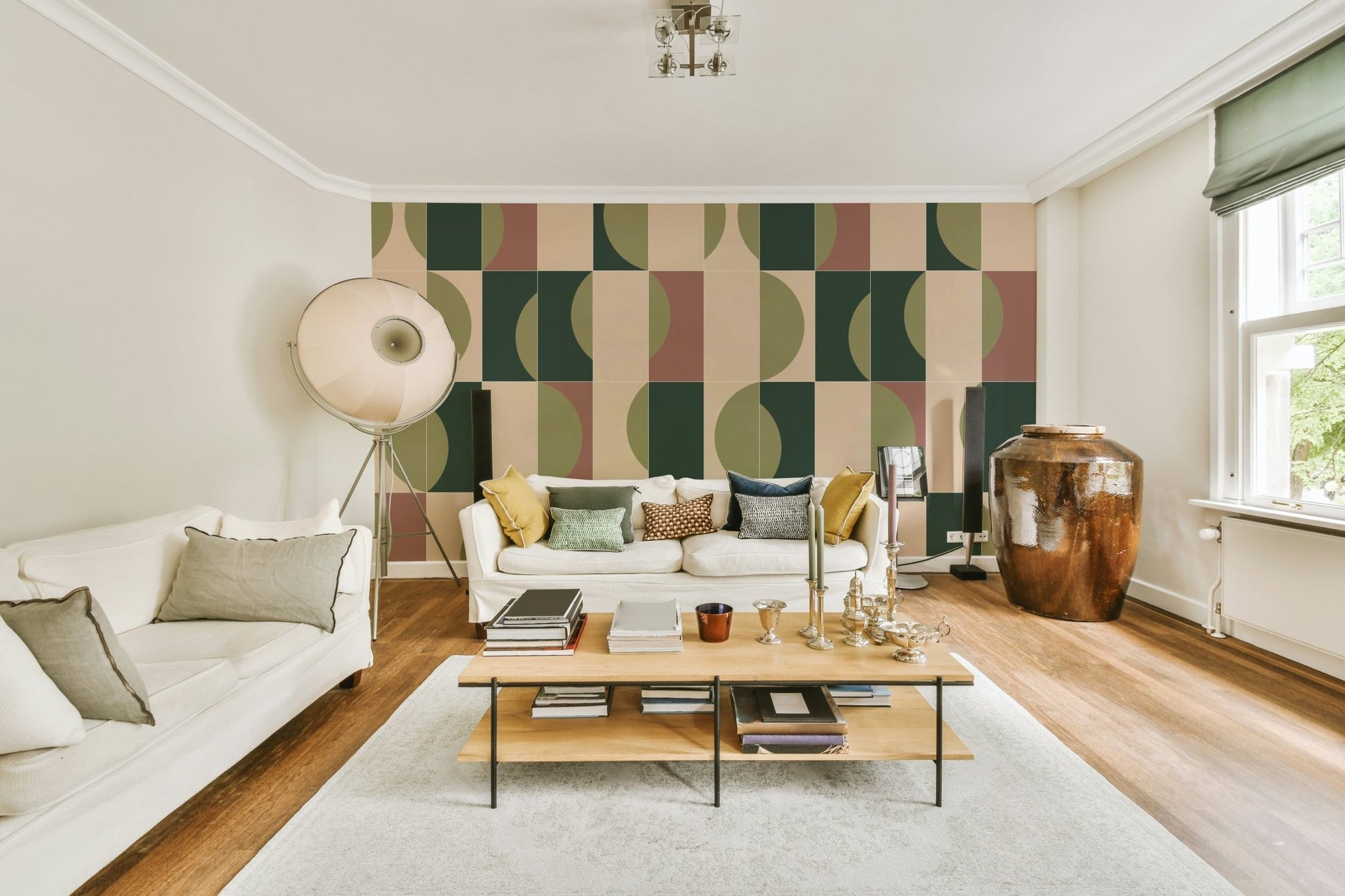 Evoke the rhythm of stepping stones and blooming buds

