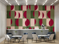 Geometric pattern inspired by garden pavers

