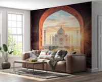 Taj Mahal golden hour Gateway to Grandeur palace wall mural