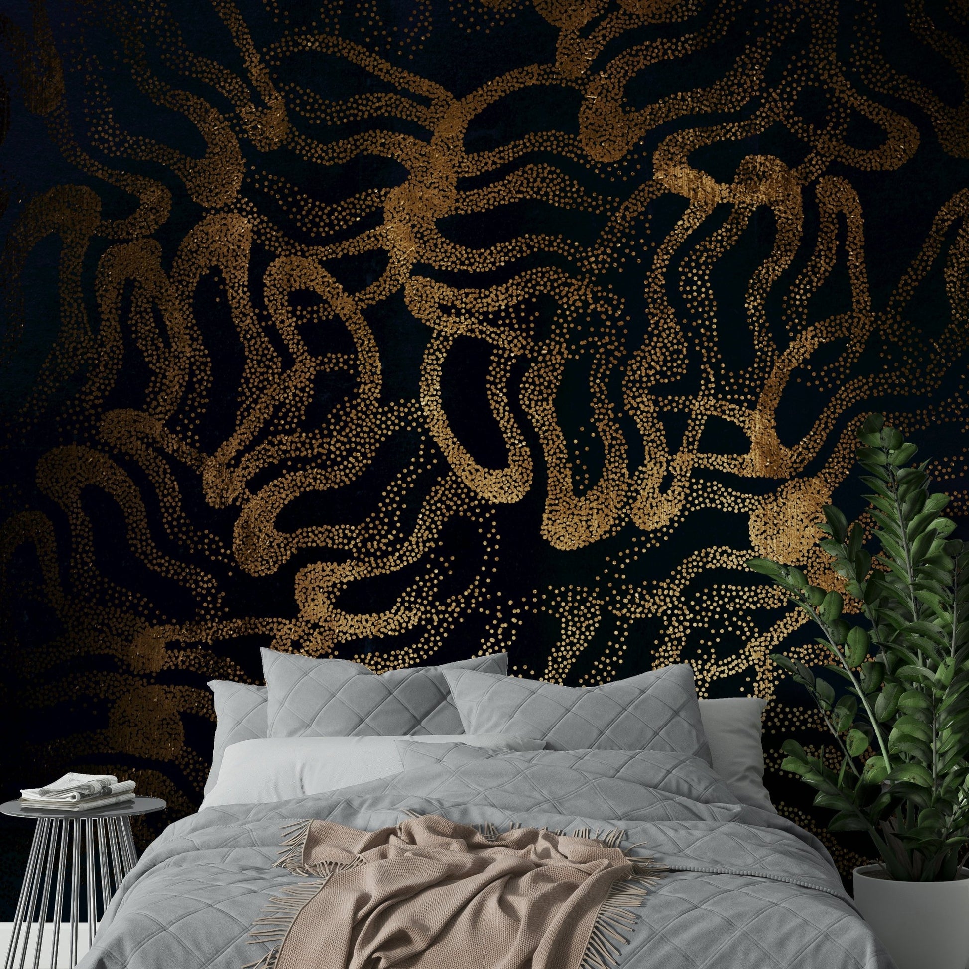 Depicts a serene yet vibrant island paradise.
