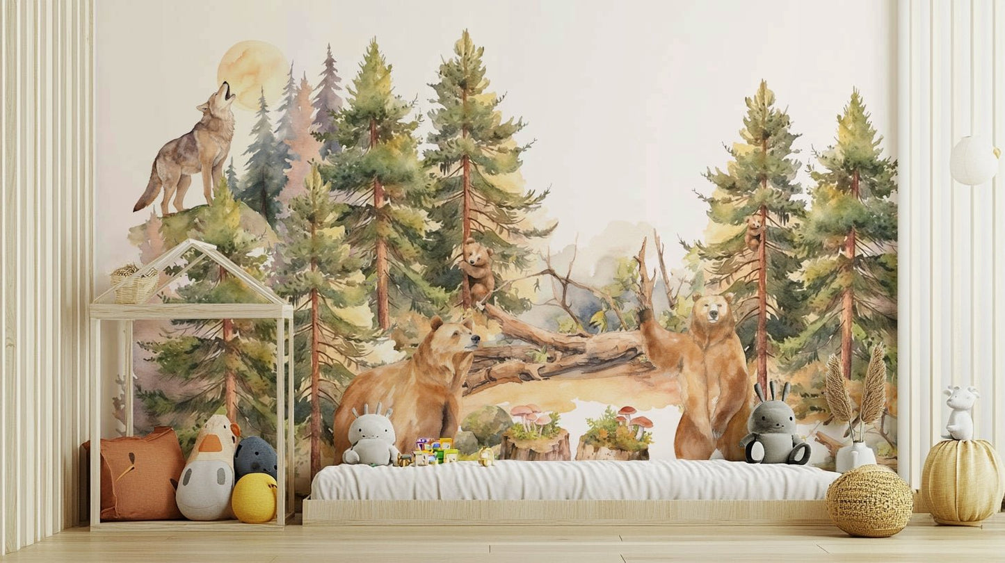 Design with a blend of natural scenery and soft colors.