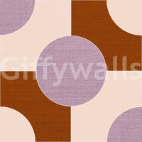 Sophisticated wallpaper with bold minimalist shapes

