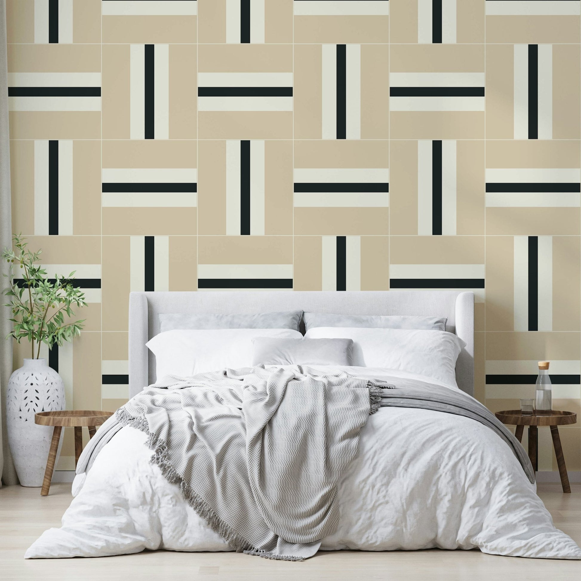Modern geometric wallpaper featuring dynamic shapes

