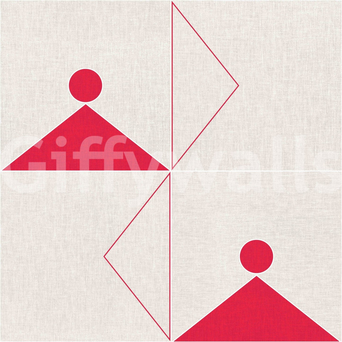 Chic wallpaper design with layered linear elements

