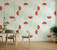 Abstract wallpaper with overlapping linework

