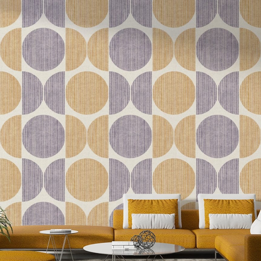 A contemplative modern design wallpaper mural for a feature wall.

