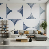 An artistic minimalist design mural for home decor.
