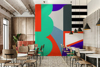 Abstract geometric design with sharp lines for a modern look

