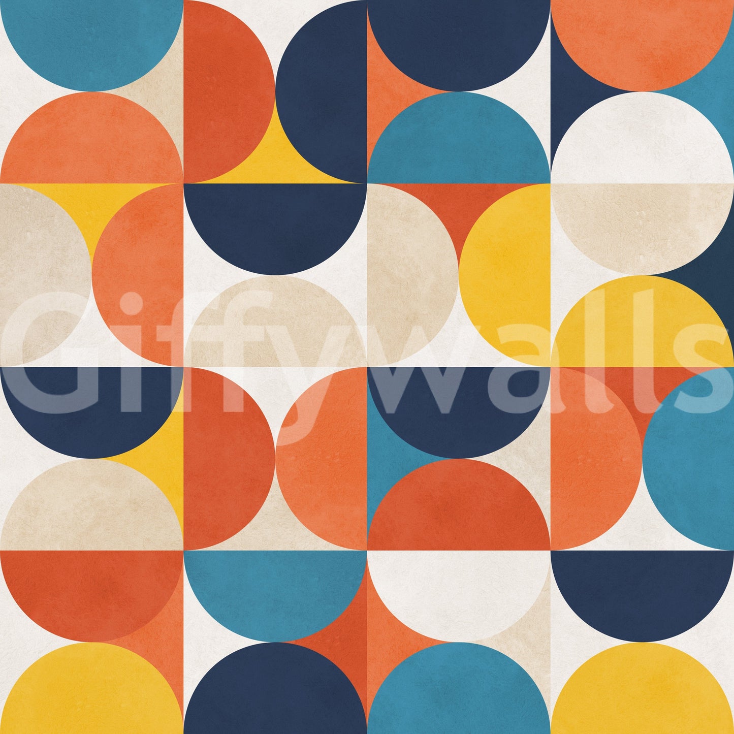 Modern Harmony art deco influenced wallpaper.