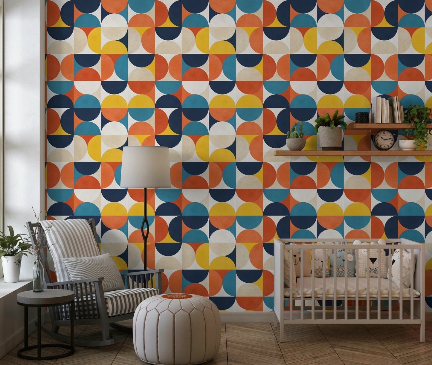 Modern Harmony geometric wall decor.
