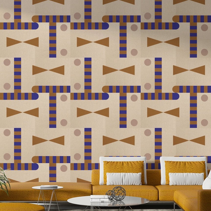 Unique maze pattern wall design

