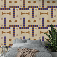 Easy-to-apply geometric wallpaper

