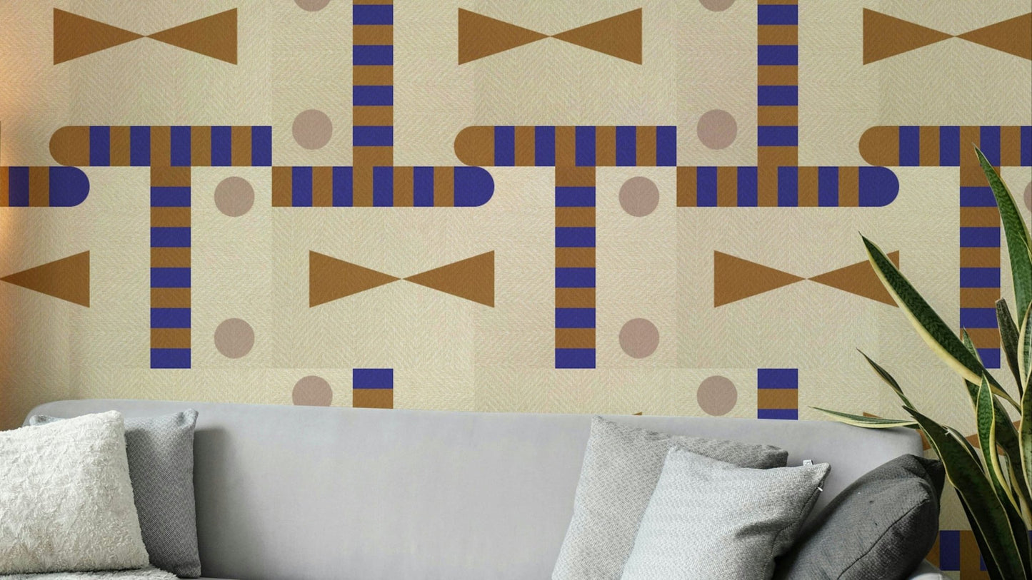 Geometric Maze Wallpaper

