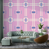 Soothing harmonious pink tones.

