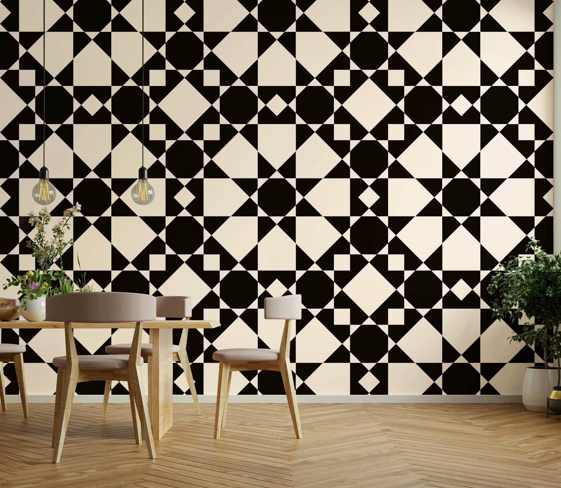 Wallpaper for walls with a clean, contemporary feel

