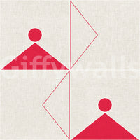 Geometric Textile Wallpaper⁠