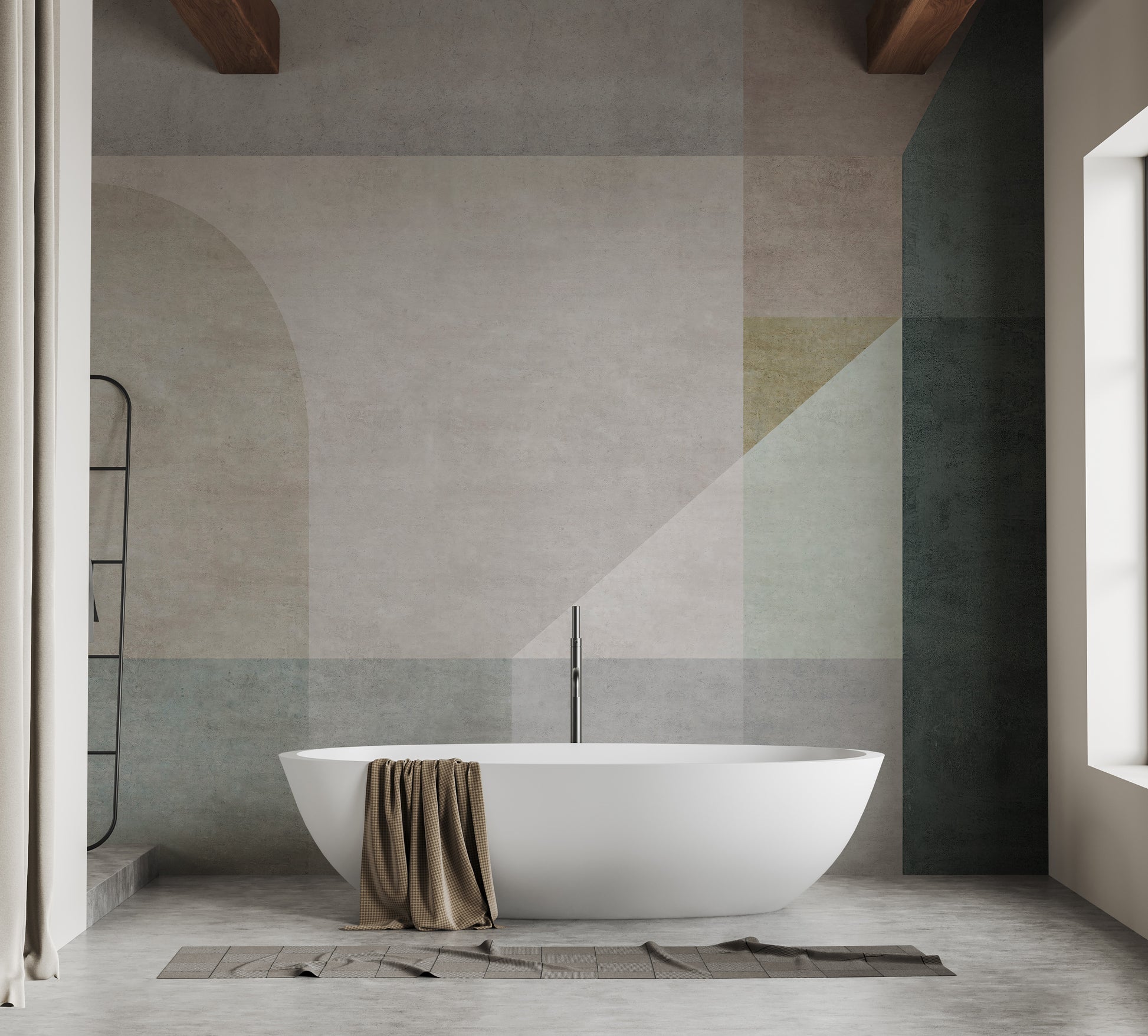 Geometric Vector Pastel Wallpaper Murals - Giffywalls