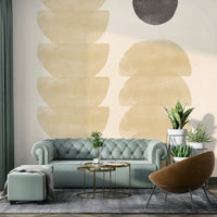 Geometric shape wall mural style

