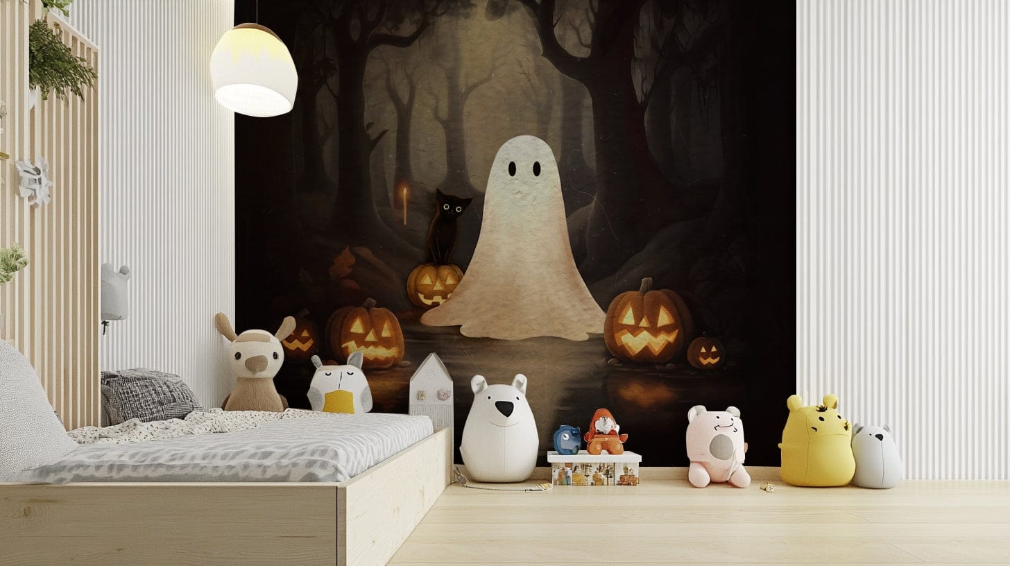 Ghost and Black Cat Wall Mural for walls

