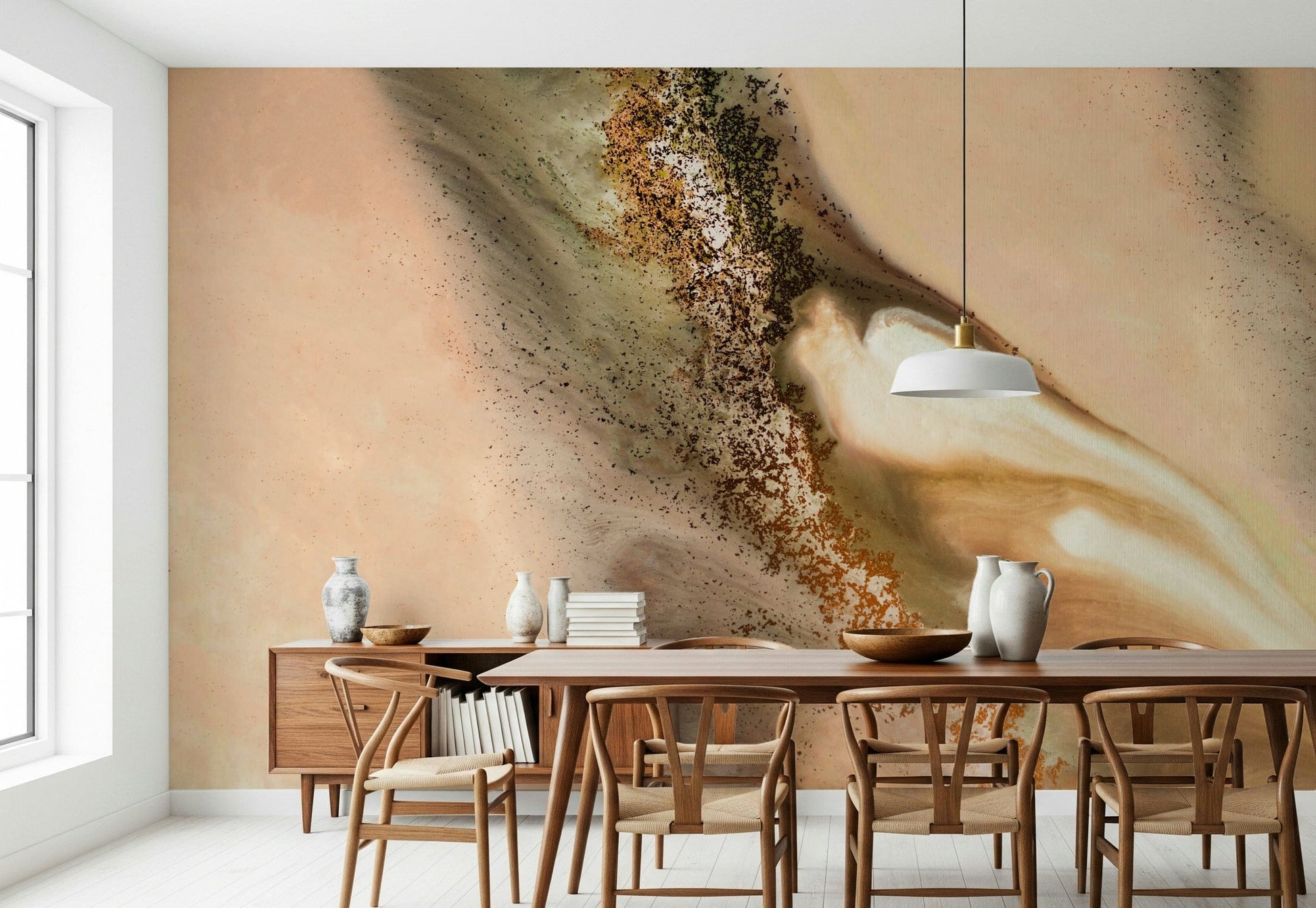 A classic abstract design wallpaper for walls.